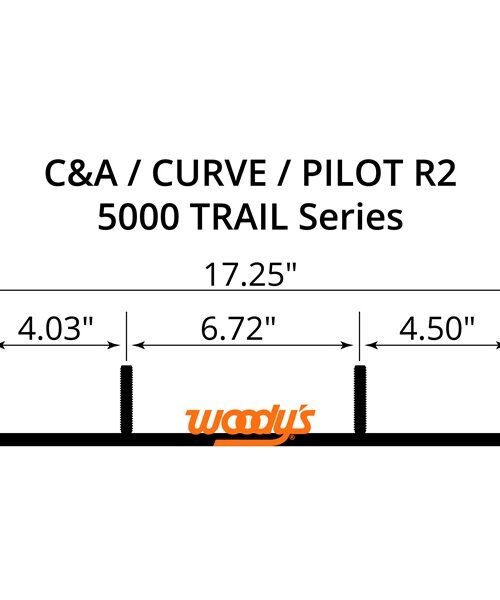 WOODYS Carbide Runner Ski Curve