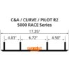 WOODYS Carbide Runner Ski Curve