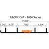 WOODYS Carbide Runner Fits Arctic cat