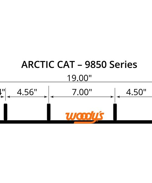 WOODYS Carbide Runner Fits Arctic cat