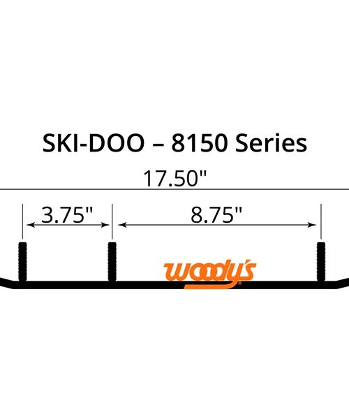 WOODYS Carbide Runner Fits Ski-doo