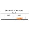 WOODYS Carbide Runner Fits Ski-doo