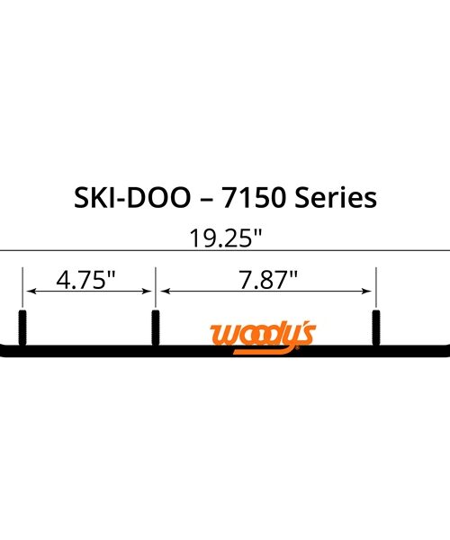 WOODYS Carbide Runner Fits Ski-doo
