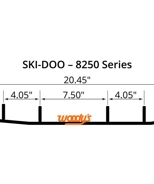WOODYS Carbide Runner Fits Ski-doo