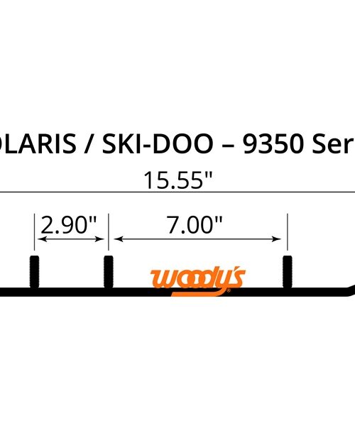 WOODYS Carbide Runner Fits Ski-doo
