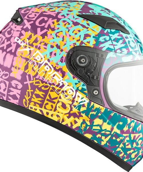 CKX RR519Y Child Full-Face Helmet, Summer Scrawl - Summer