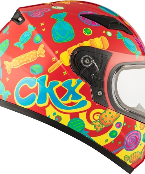 CKX RR519Y Child Full-Face Helmet, Winter Candy - Winter