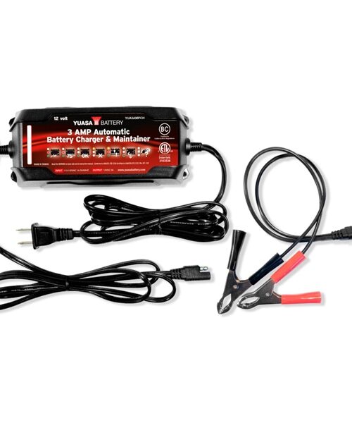 Yuasa Battery Charger & Maintainer Automatic 3A 038095