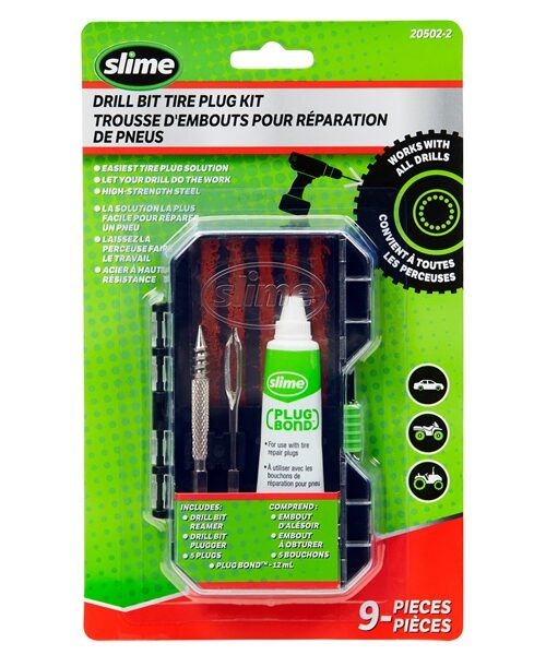 SLIME Drill Bit Tire Plug Kit 071469