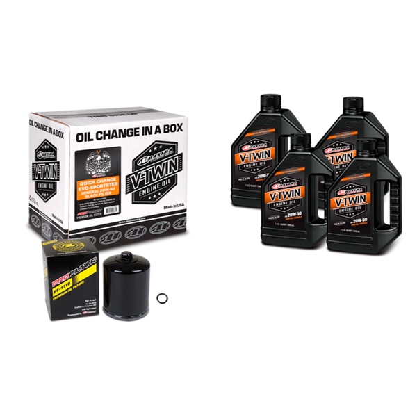 Maxima V-Twin Oil Change Kit 20W50