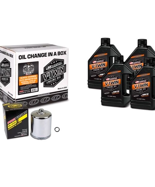 Maxima V-Twin Oil Change Kit 20W50