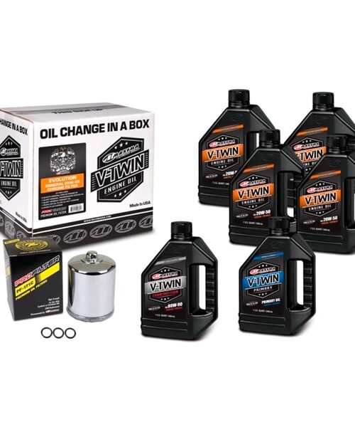 Maxima V-Twin Evolution Oil Change Kit 20W50