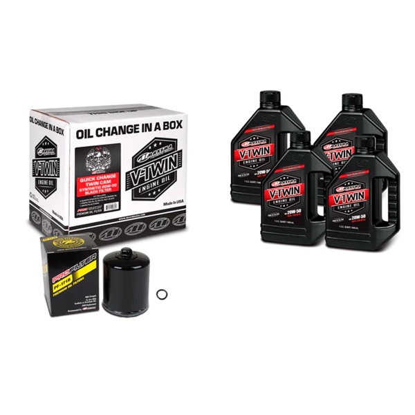 Maxima V-Twin Cam Quick Oil Change Kit 20W50