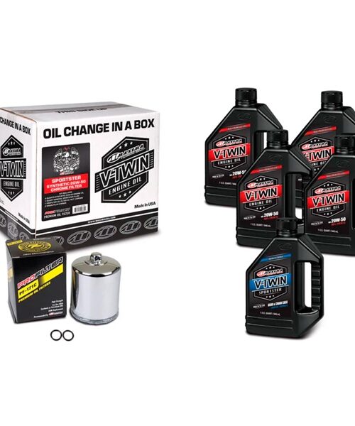 Maxima V-Twin Oil Change Kit - 20W-50 20W50