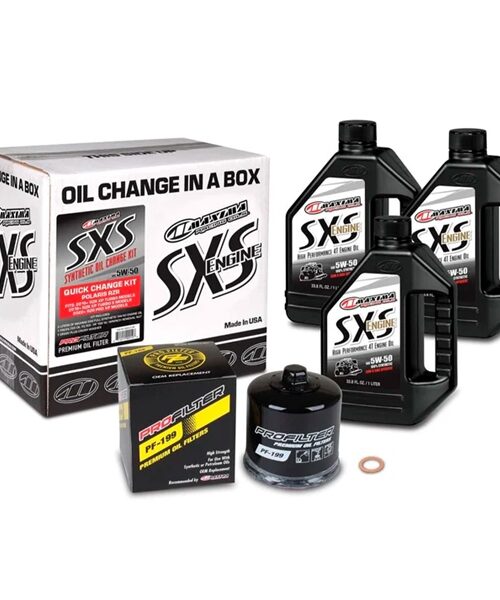 Maxima SXS Quick Oil Change Kit - Polaris Turbo 5W50