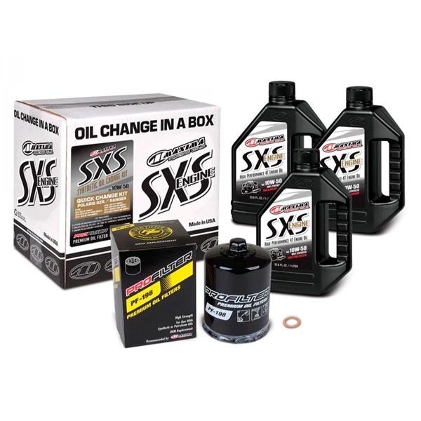 Maxima SXS Quick Oil Change Kit - Polaris RZR/Ranger 10W50