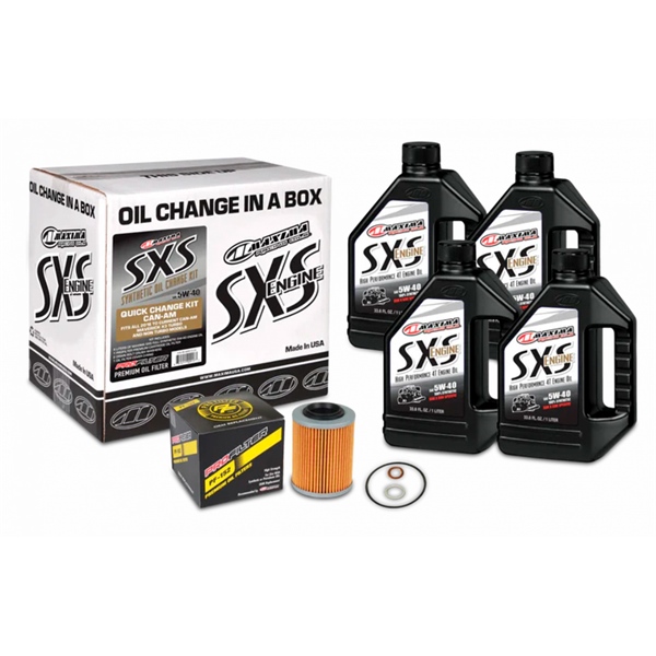 Maxima SXS Quick Oil Change Kit - Can-Am 5W40