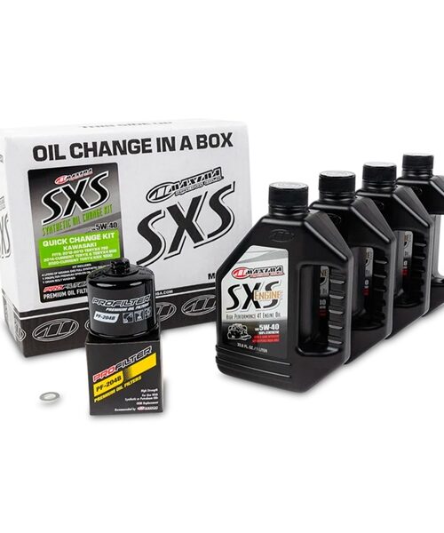 Maxima Quick Oil Change Kit - Kawasaki 5W40