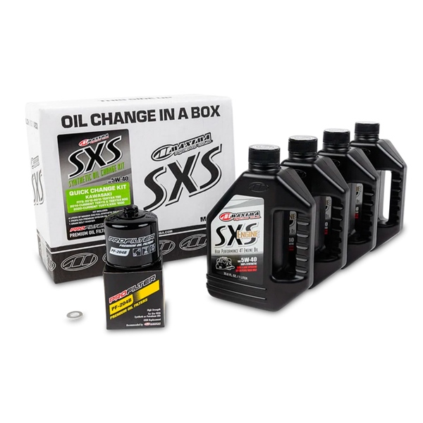 Maxima Quick Oil Change Kit - Kawasaki 5W40