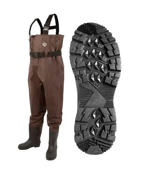 Green Trail StreamFeather Chest Wader - Traction Sole