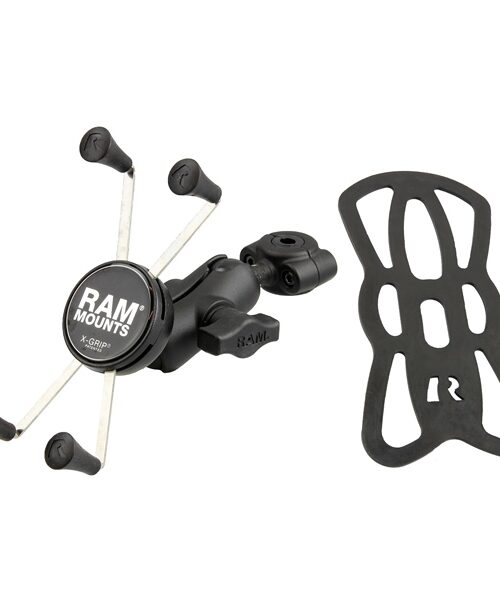 RAM MOUNT X-Grip Large Phone Mount with Torque Rail Base - Short
