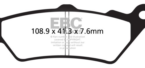 EBC  V-Pad Brake Pad Organic - Front Right, Front left, Rear Right, Rear left
