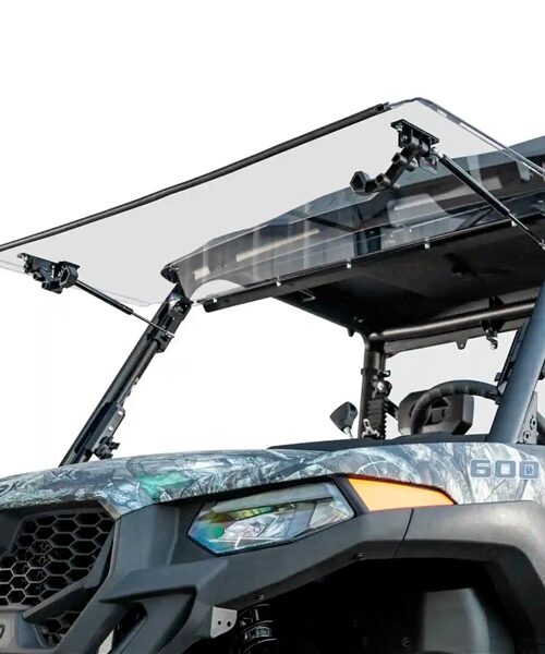 Super ATV Scratch Resistant Flip Windshield Fits CFMoto
