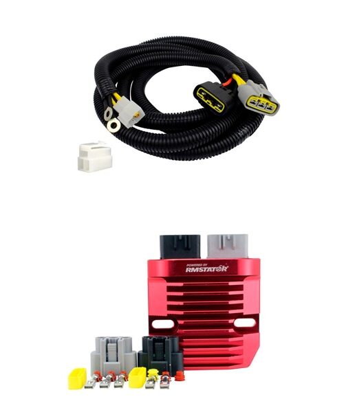 Kimpex HD Machined Aluminum Series Regulator and Bypass Harness Fits Arctic cat, Fits Triumph - 345393
