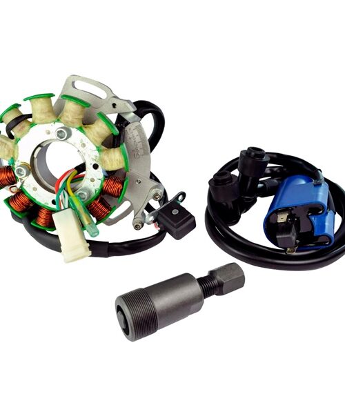 Kimpex HD Stator 100 W, External Ignition Coil, and Flywheel Puller Kit Fits Yamaha - 345459