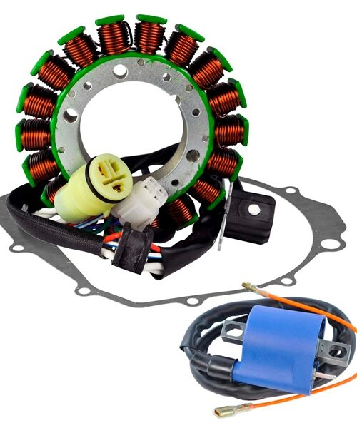Kimpex HD Stator, External Ignition Coil and Crankcase Cover Gasket Kit Fits Yamaha - 345470