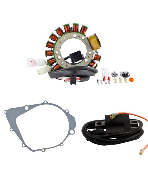 Kimpex HD Stator, Ignition coil and Crankcase Cover Gasket Kit Fits Yamaha - 345471