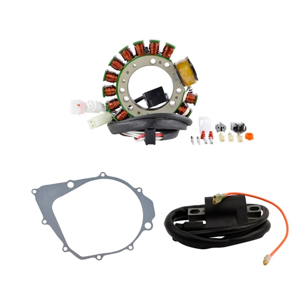 Kimpex HD Stator, Ignition coil and Crankcase Cover Gasket Kit Fits Yamaha - 345471