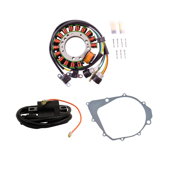 Kimpex HD Stator, Ignition coil and Crankcase Cover Gasket Kit Fits Yamaha - 345472