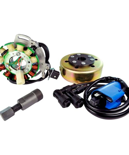 Kimpex HD Stator 100 W, External Ignition Coil, Flywheel and Puller Kit Fits Yamaha - 345475