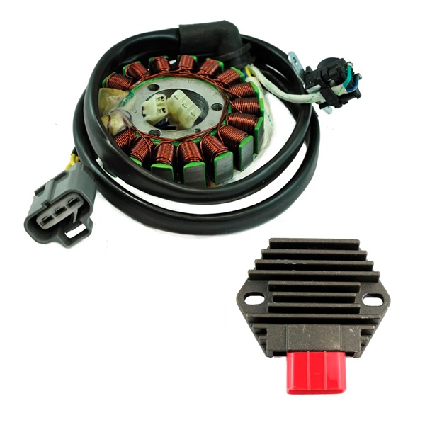 Kimpex HD High Output Stator and Voltage Regulator Rectifier Kit Fits Honda - 345477