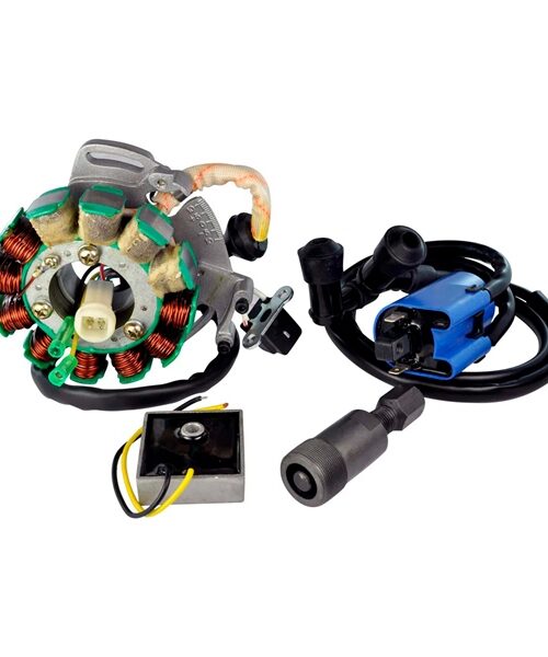 Kimpex HD Stator 200W, Regulator Rectifier, Ignition Coil and Flywheel Puller Kit Fits Yamaha - 345500