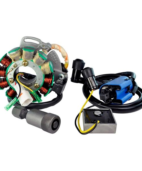 Kimpex HD Stator 200W, Regulator Rectifier, Ignition Coil and Flywheel Puller Kit Fits Yamaha - 345501