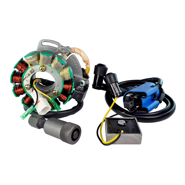 Kimpex HD Stator 200W, Regulator Rectifier, Ignition Coil and Flywheel Puller Kit Fits Yamaha - 345501