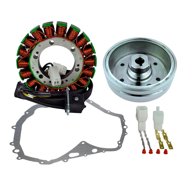 Kimpex HD Improved Flywheel, Stator and Crankcase Cover Gasket Kit Fits Arctic cat, Fits Suzuki - 345511