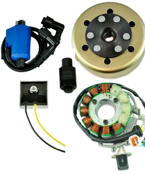 Kimpex HD Stator 200W, Regulator, Ignition Coil, Flywheel and Puller Kit Fits Yamaha - 345533