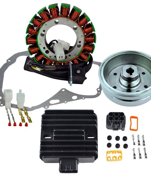 Kimpex HD Stator, Regulator, Improved Magneto Flywheel and Crankcase Cover Gasket Kit Fits Suzuki - 345544