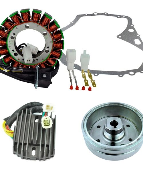 Kimpex HD Stator, Regulator, Improved Magneto Flywheel and Crankcase Cover Gasket Kit Fits Arctic cat - 345549