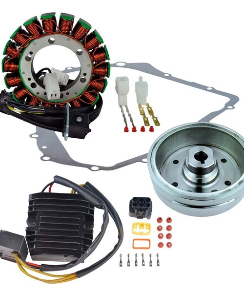 Kimpex HD Stator, Regulator, Improved Magneto Flywheel and Crankcase Cover Gasket Kit Fits Suzuki - 345553
