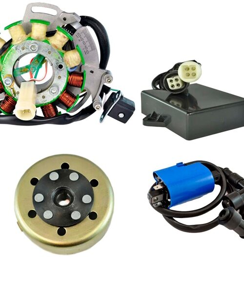 Kimpex HD Stator with Back Plate, PeakRPM CDI box, External Ignition Coil and Flywheel Kit Fits Yamaha - 345554