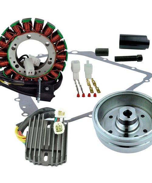 Kimpex HD Stator, Regulator, Improved Magneto Flywheel, Crankcase Cover Gasket Kit and Puller Fits Arctic cat - 345580