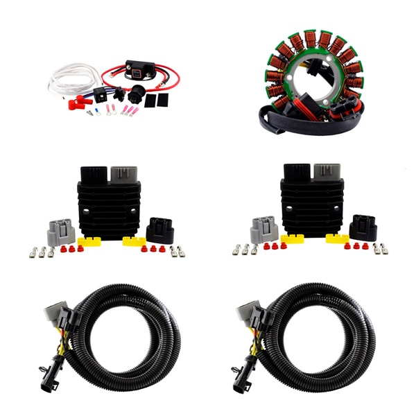 Kimpex HD SPLYT stator, Regulator and Dual Battery Isolator Kit Fits Polaris - 345598