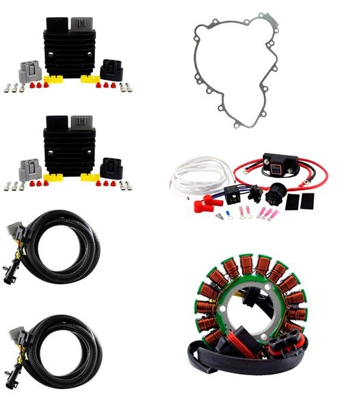 Kimpex HD SPLYT stator, Regulator and Dual Battery Isolator and Gasket Kit Fits Polaris - 345599