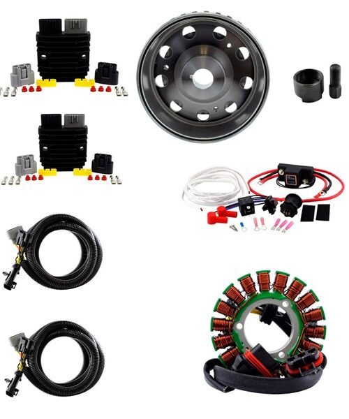 Kimpex HD 900W SPLYT Stator, Regulator, Dual Battery Isolator, Flywheel and Puller Fits Polaris - 345604