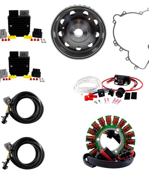 Kimpex HD 900W SPLYT Stator, Regulator, Dual Battery Isolator, Flywheel and Gasket Fits Polaris - 345605
