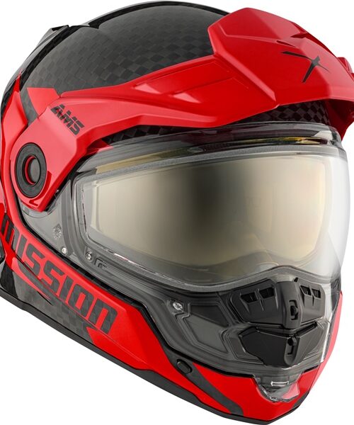 CKX Mission Free-Face Helmet - Carbon Alaska